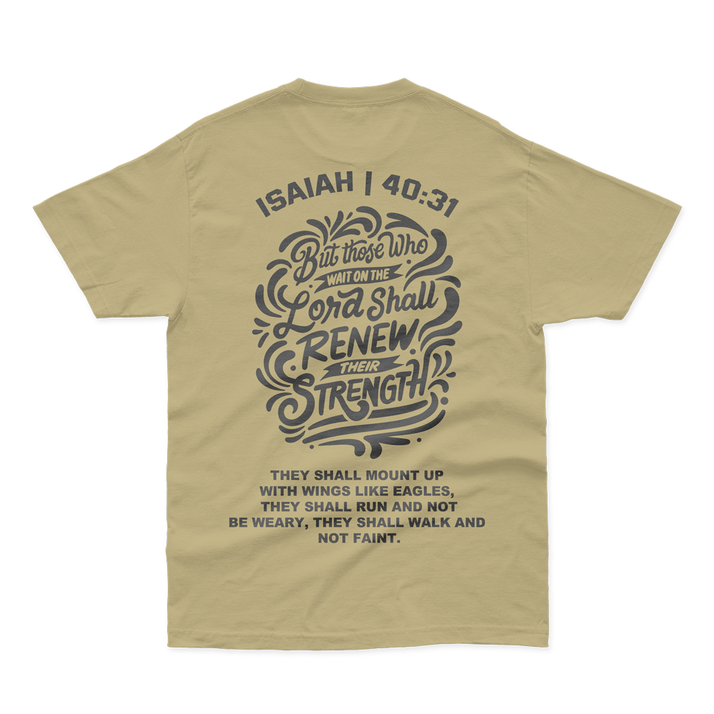 Eagle (Spanish) Isaiah 40:31 Short Sleeve Tee, S-3XL